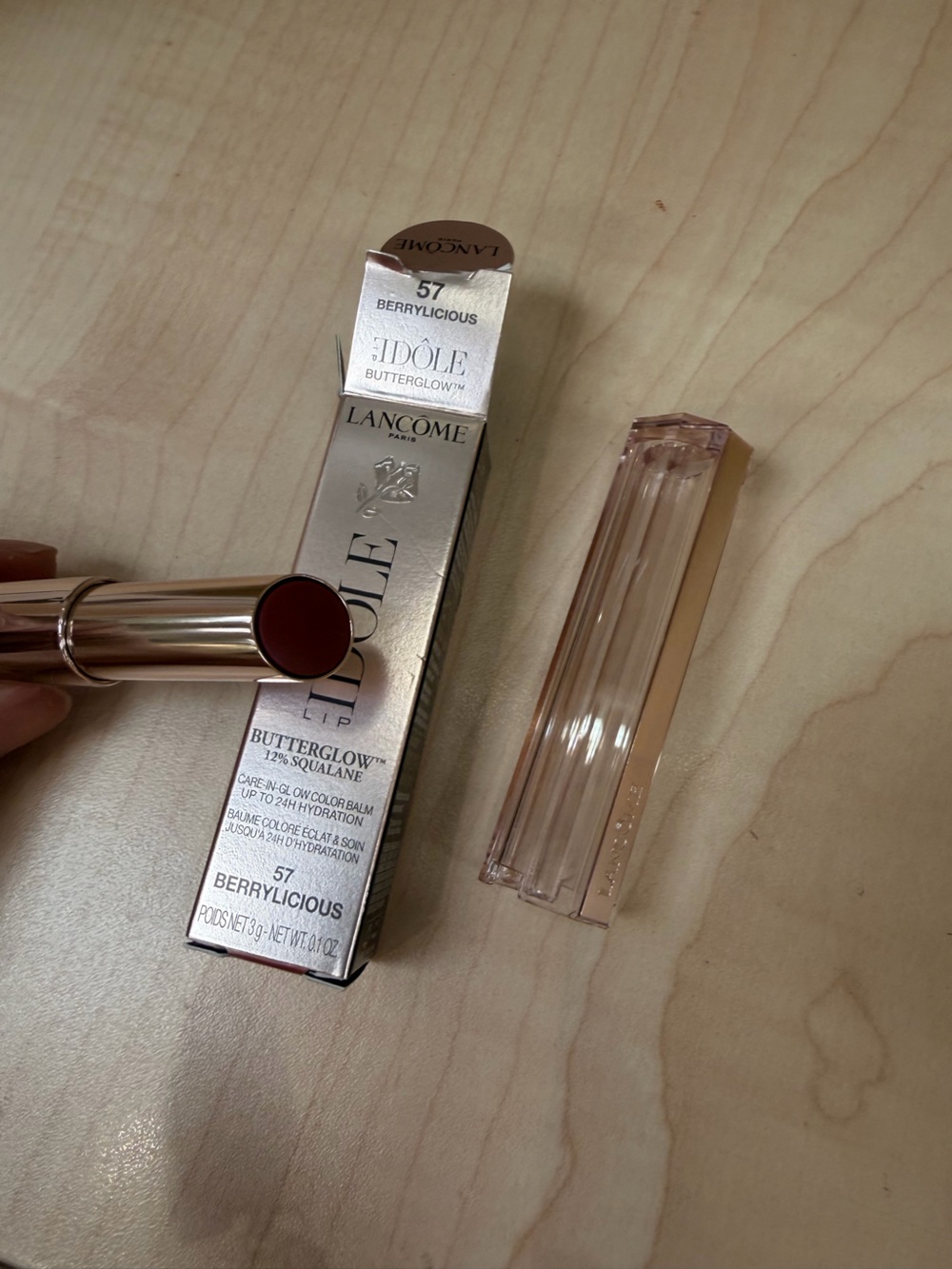Lancome Idole Butterglow Colorbalm #57 Berrylicious  new in box